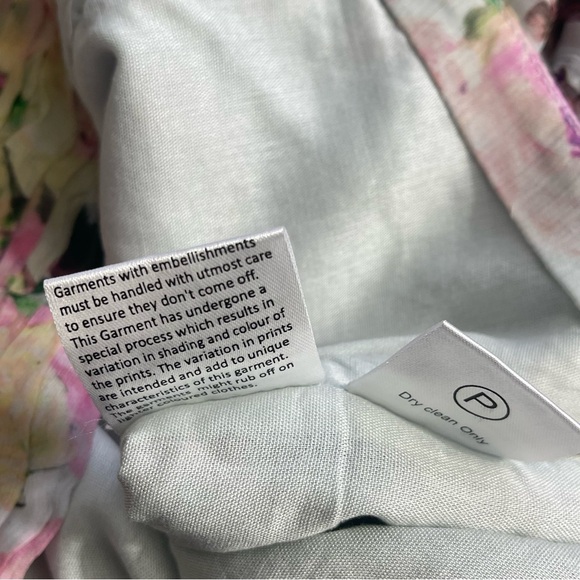 Rococo Sand Mist Pleated Chiffon Powder Blue Pink Mini Skirt Size X-Small - Picture 12 of 13